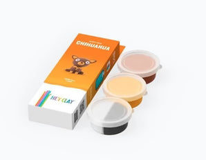 HEY CLAY, FLUFFY PETS, CHIHUAHUA, 3 CANS, 5 COLOUR