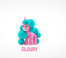 Load image into Gallery viewer, HEY CLAY, RAINBOW UNICORN, CLOUDY, 3 CANS, 5 COLOUR