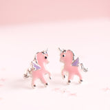 Pink Unicorn Earrings in Fairy Magic Trinket Box