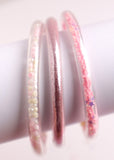 Pink Glitter Elastic Bracelet (3 Set)