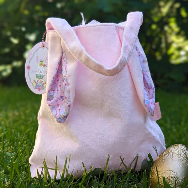 Velvet Easter Egg Hunt Bunny Bag