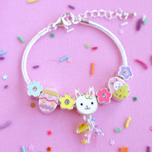 Load image into Gallery viewer, Easter Bunny Charm Bracelet