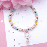 Tea Party Bunny Charm Elastic Bracelet