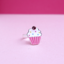 Load image into Gallery viewer, Cupcake Ring in Pink Cupcake Velvet Box