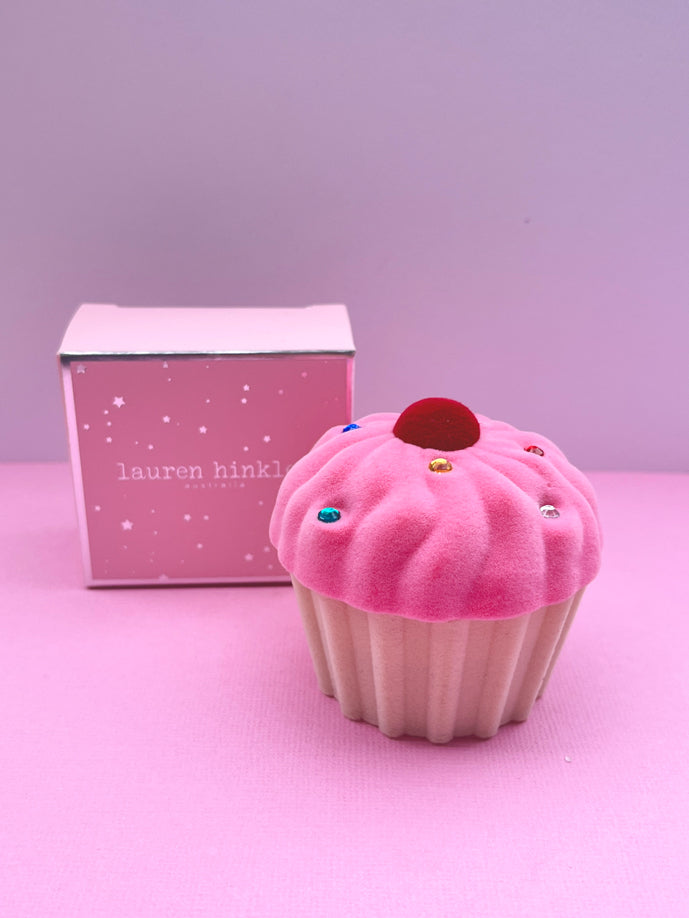 Cupcake Ring in Pink Cupcake Velvet Box