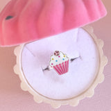 Cupcake Ring in Pink Cupcake Velvet Box