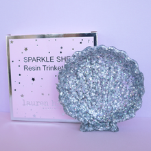 Load image into Gallery viewer, Silver Sparkle Shell Trinket Dish