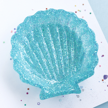 Load image into Gallery viewer, Aqua Sparkle Shell Trinket Dish