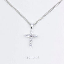 Load image into Gallery viewer, Diamante Cross Necklace