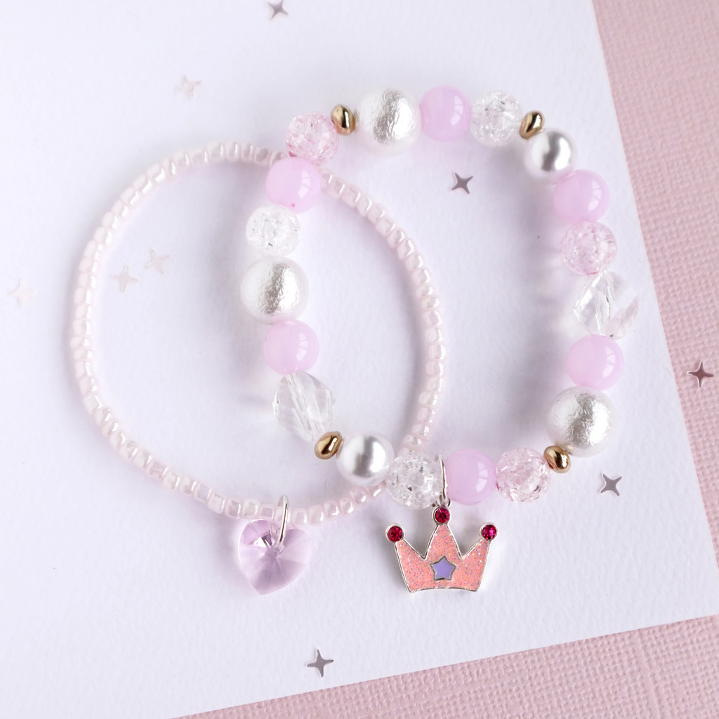 Princess Tiara Bracelet Set (2pcs)