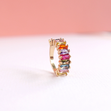 Load image into Gallery viewer, Endless Rainbow Ring in Velvet Crown Box