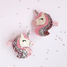 Load image into Gallery viewer, Celestial Unicorn Hair Clips