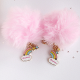 Rainbow BFF Pom Pom Keyring Set (2pcs)