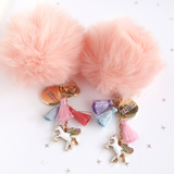 Celestial Unicorn BFF Pom Pom Keyring Set (2pcs)