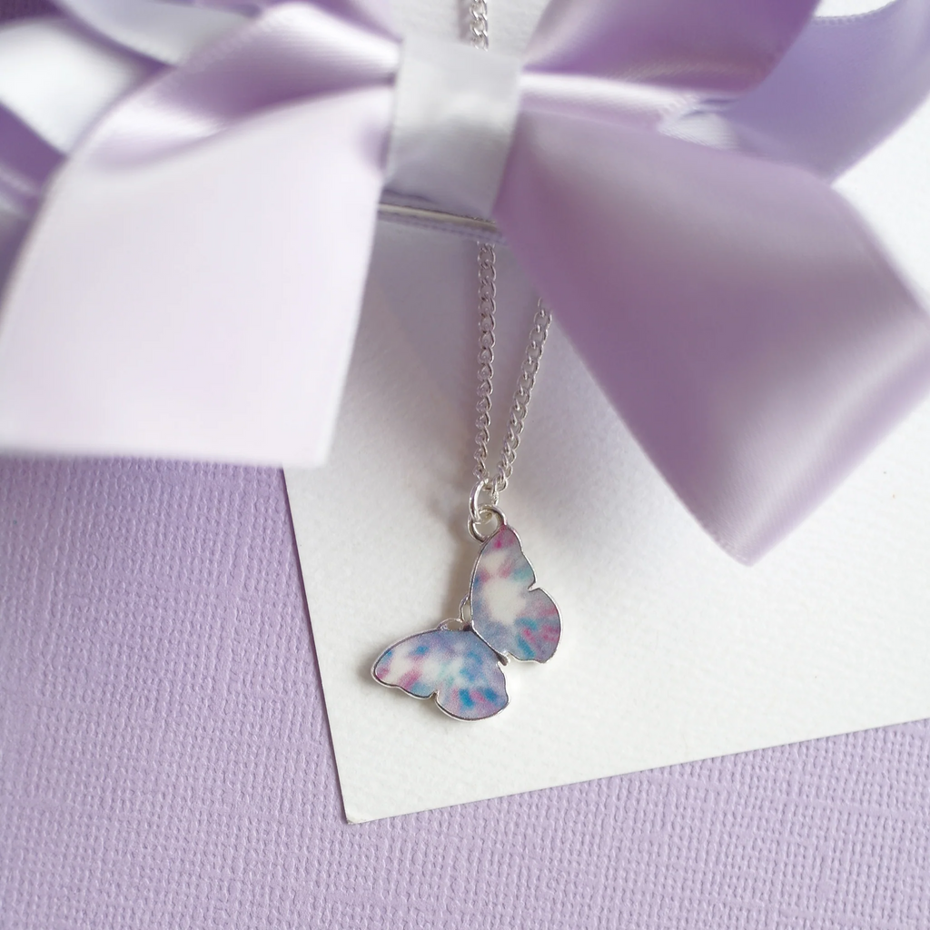 Purple Magic Butterfly Necklace