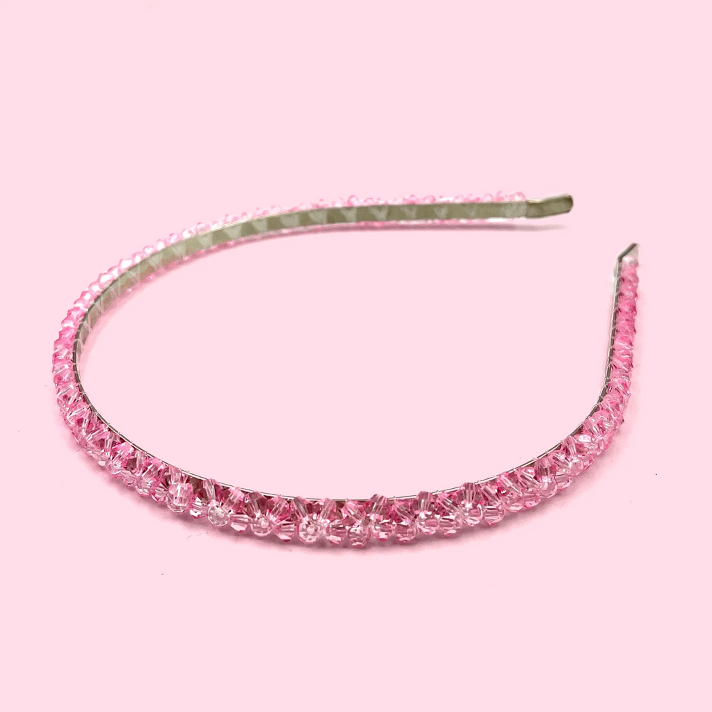 Pink Crystal Headband