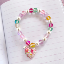 Load image into Gallery viewer, Petite Fleur Heart Elastic Bracelet