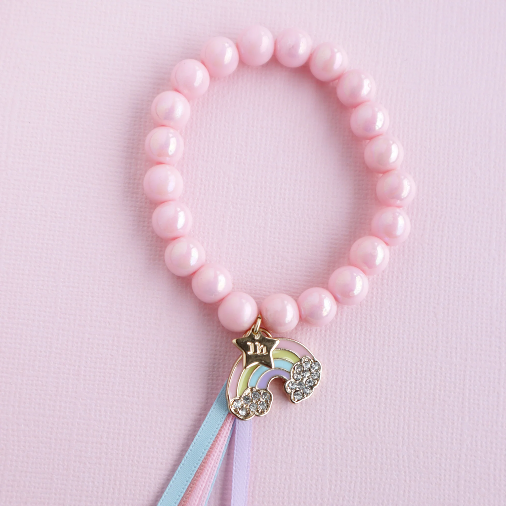 Rainbow Pink Elastic Bracelet