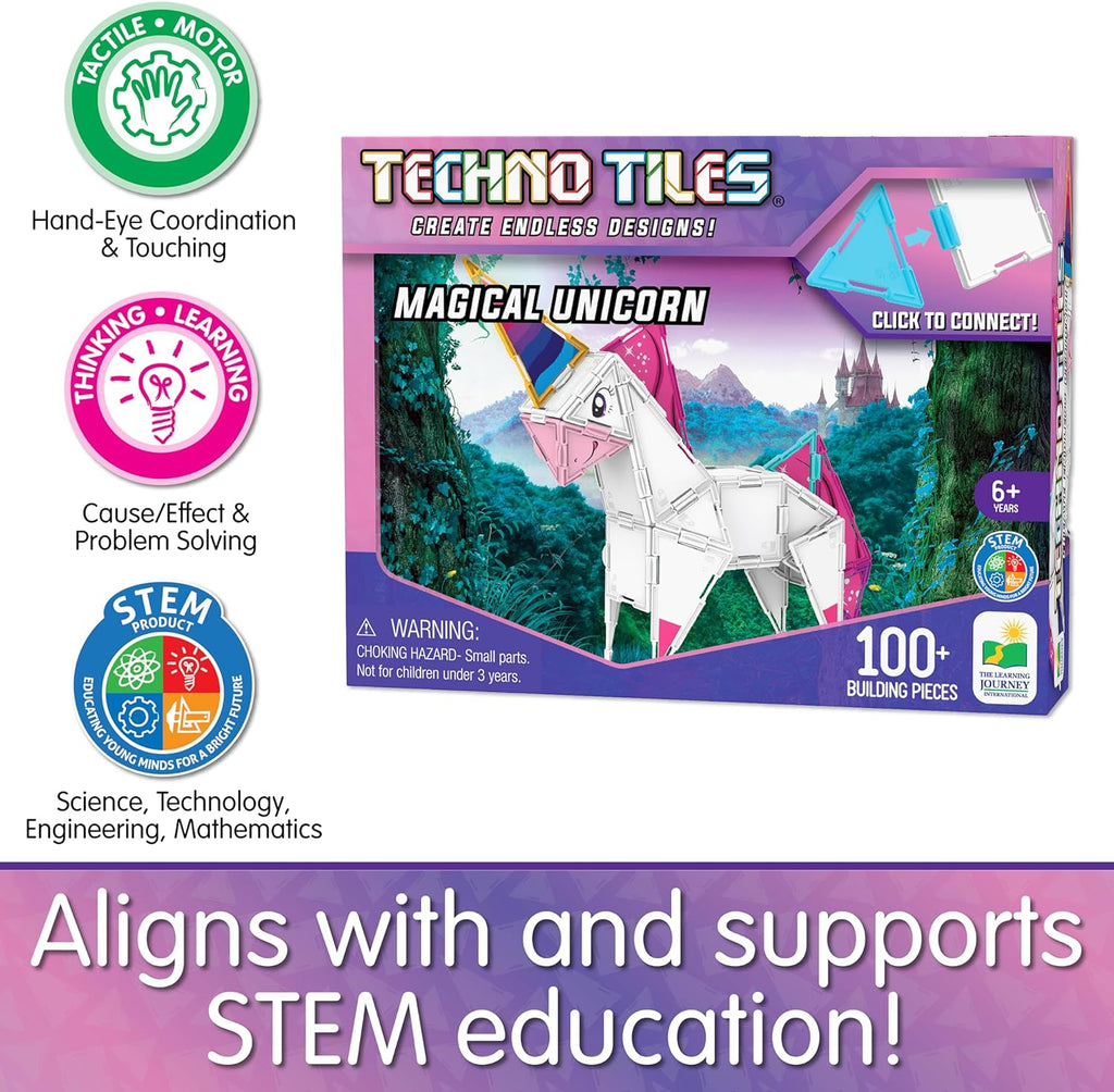 Techno Tiles 100 pcs - Magical Unicorn