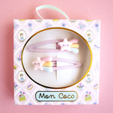 Mon Coco -Rainbow Star Hair Clips