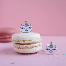 Load image into Gallery viewer, Mon Coco - Caticorn Smile Clip-on Earrings