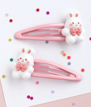 Mon Coco - Bunny Bow Hair Clips