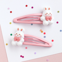Load image into Gallery viewer, Mon Coco - Bunny Bow Hair Clips