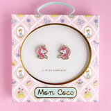 Mon Coco - Unicorn Shimmer Clip-on Earrings