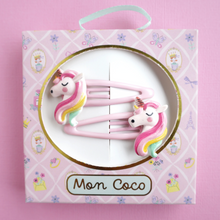 Load image into Gallery viewer, Unicorn Shimmer Hair Clip - Sold Boxed