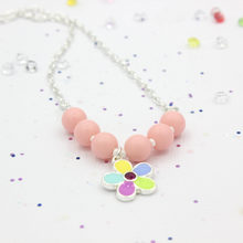 Load image into Gallery viewer, Rainbow Flower Necklace