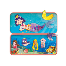 Load image into Gallery viewer, Travel Magnetic Puzzle -Mermaids
