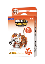 Load image into Gallery viewer, Build &#39;n&#39; Sound 3D Puzzle Tiger