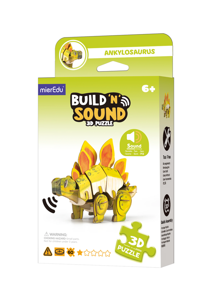 Build 'n' Sound 3D Puzzle Stegosaurus