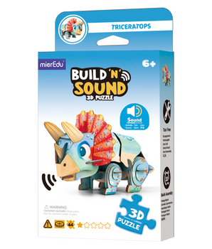 Build 'n' Sound 3D Puzzle Triceratops