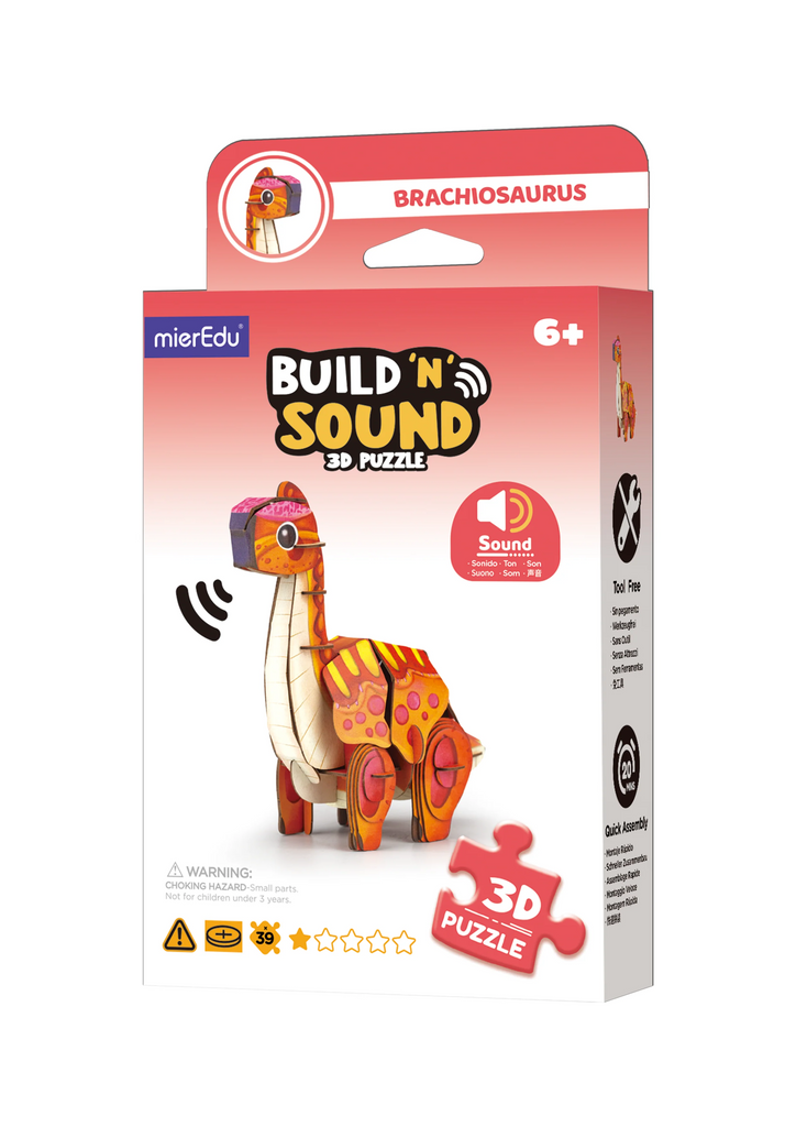 Build 'n' Sound 3D Puzzle Brachiosaurus