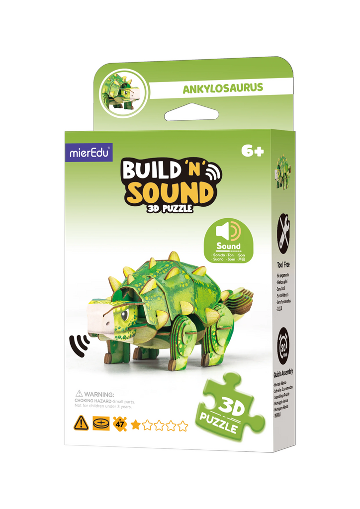 Build 'n' Sound 3D Puzzle Ankylosaurus