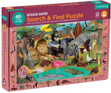 Load image into Gallery viewer, Search &amp; Find African Safari 64 Piece Puzzle