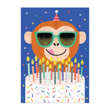 Load image into Gallery viewer, Monkey Cake Party Greeting Card Puzzle
