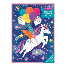 Load image into Gallery viewer, Unicorn Party Greeting Card Puzzle
