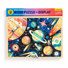 Load image into Gallery viewer, Space Mission 100 Piece Wood Puzzle + Display