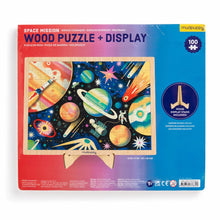 Load image into Gallery viewer, Space Mission 100 Piece Wood Puzzle + Display