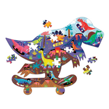 Load image into Gallery viewer, Jurassic Skatepark 75 Piece Shaped Scene Puzzle