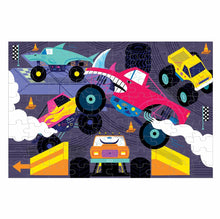 Load image into Gallery viewer, Monster Trucks 100 Piece Glow in the Dark Puzzle