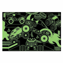Load image into Gallery viewer, Monster Trucks 100 Piece Glow in the Dark Puzzle