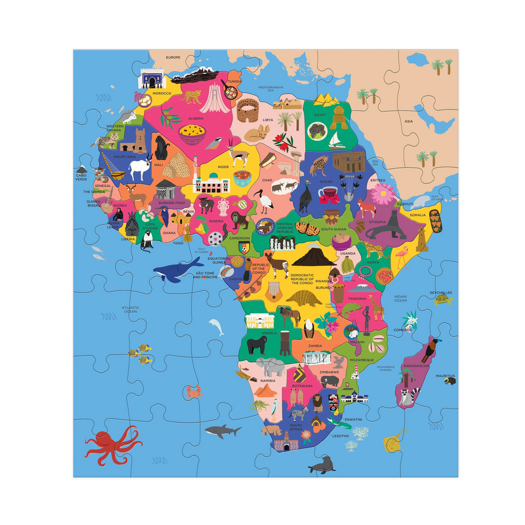 Map of Africa 70 piece Geography Puzzle