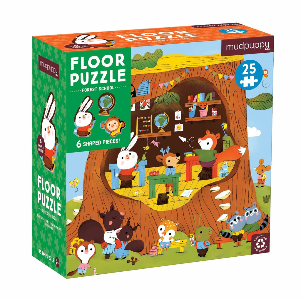 Forest School 25 Piece Floor Puzzle with Shaped Pieces