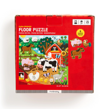 Load image into Gallery viewer, Farm Friends 25 Piece Floor Puzzle with Shaped Pieces