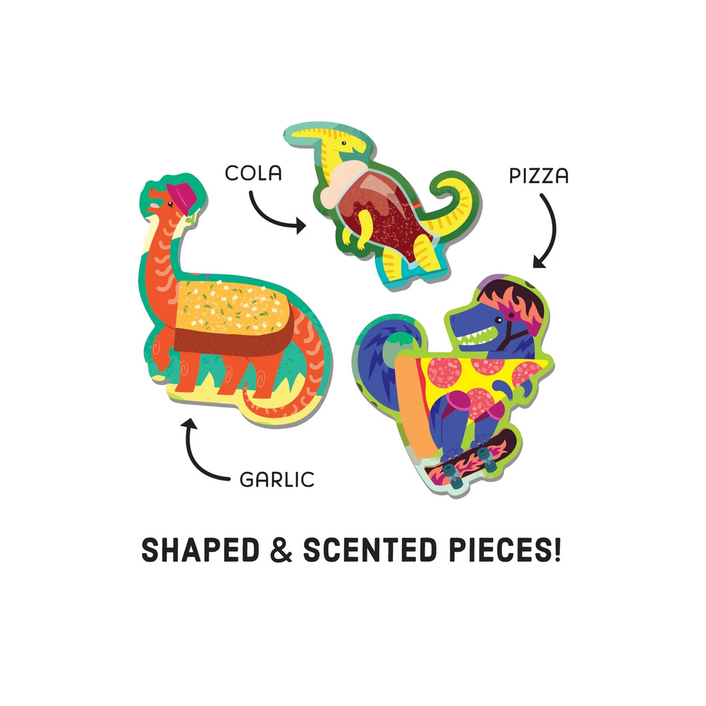 Pizzasaurus 60pc Mini Scratch and Sniff Puzzle