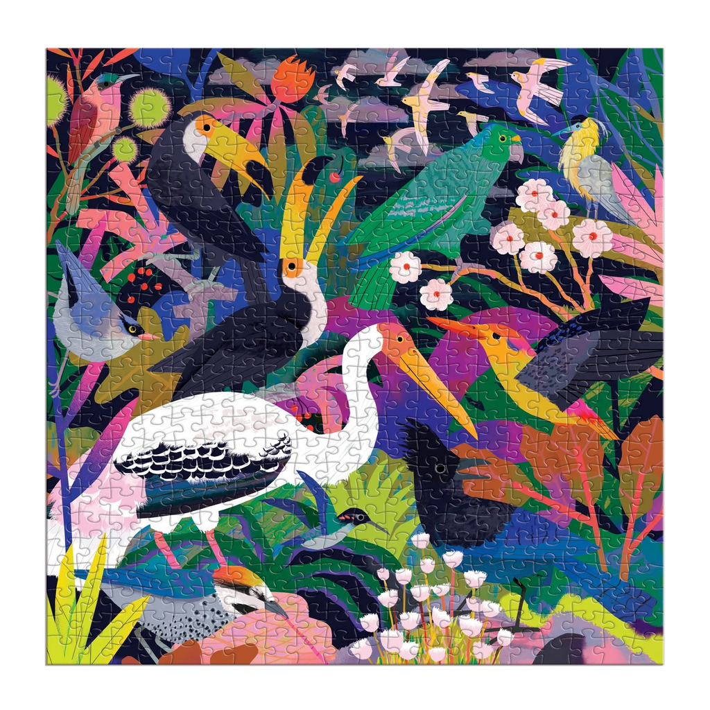 Birds Illuminated 500 Piece Glow in the Dark Puzzle