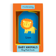 Load image into Gallery viewer, Baby Animals Ring Flash Cards